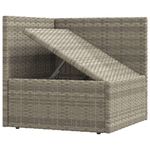 Casa si Gradina - Gradina si terasa - Mobilier exterior - Seturi mobila gradina - Set mobilier de gradina cu perne, 2 piese, gri, poliratan - Infinity.ro