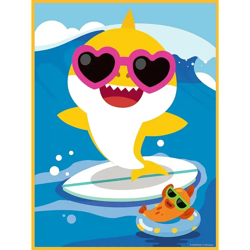 Jucarii, Copii si Bebe - Jucarii si jocuri - Jocuri si puzzle - Puzzle - Puzzle trefl primo baby maxi 2x10 baby shark - Infinity.ro
