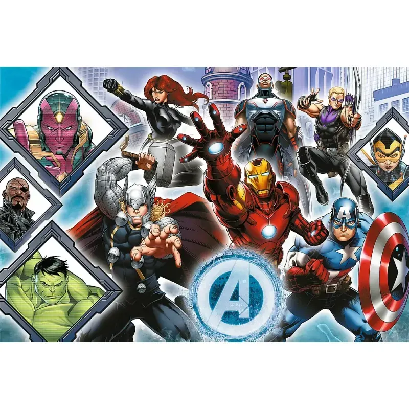 Jucarii, Copii si Bebe - Jucarii si jocuri - Jocuri si puzzle - Puzzle - Puzzle trefl primo super shape xxl 104 avengers - Infinity.ro
