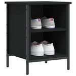 Casa si Gradina - Mobilier - Organizare si depozitare - Organizator incaltaminte - Dulap pentru pantofi, negru, 38x35x50 cm, lemn compozit - Infinity.ro