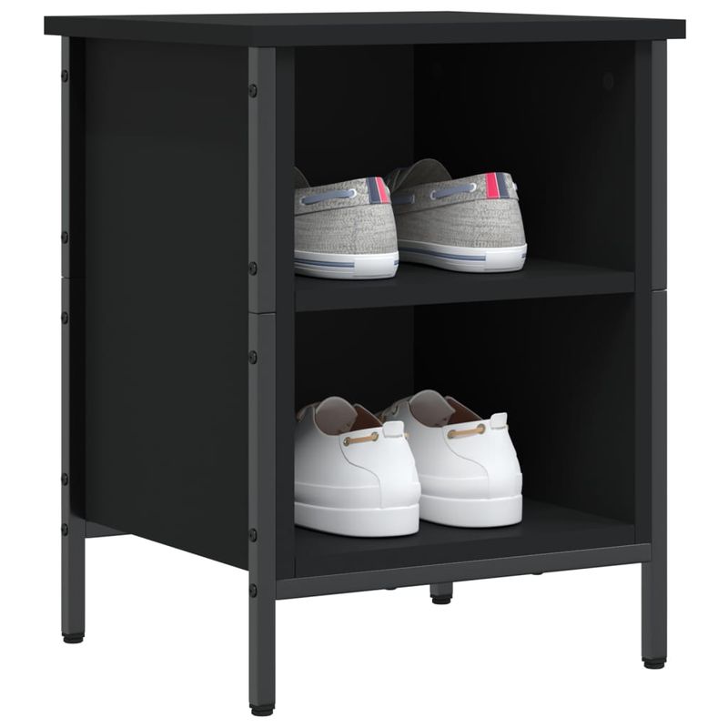 Casa si Gradina - Mobilier - Organizare si depozitare - Organizator incaltaminte - Dulap pentru pantofi, negru, 38x35x50 cm, lemn compozit - Infinity.ro