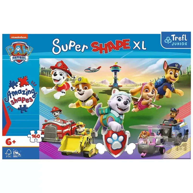 Jucarii, Copii si Bebe - Jucarii si jocuri - Jocuri si puzzle - Puzzle - Puzzle trefl primo super shape xxl 160 patrula catelusilor - Infinity.ro