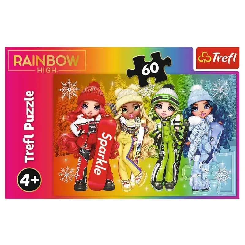 Jucarii, Copii si Bebe - Jucarii si jocuri - Jocuri si puzzle - Puzzle - Puzzle trefl 60 rainbow high papusile jucause - Infinity.ro