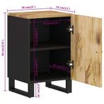 Casa si Gradina - Mobilier - Mobilier baie - Comode baie - Dulap de baie, 38x33x58 cm, lemn masiv de mango - Infinity.ro