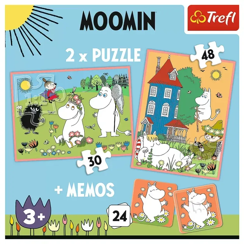 Jucarii, Copii si Bebe - Jucarii si jocuri - Jocuri si puzzle - Puzzle - Puzzle trefl 2in1 memo moomin - Infinity.ro