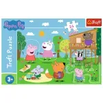 Jucarii, Copii si Bebe - Jucarii si jocuri - Jocuri si puzzle - Puzzle - Puzzle trefl 24 maxi peppa pig distractia din iarba - Infinity.ro