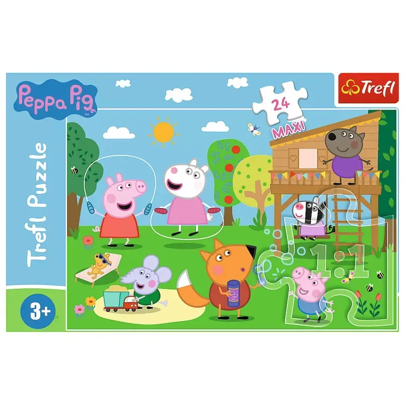 Jucarii, Copii si Bebe - Jucarii si jocuri - Jocuri si puzzle - Puzzle - Puzzle trefl 24 maxi peppa pig distractia din iarba - Infinity.ro