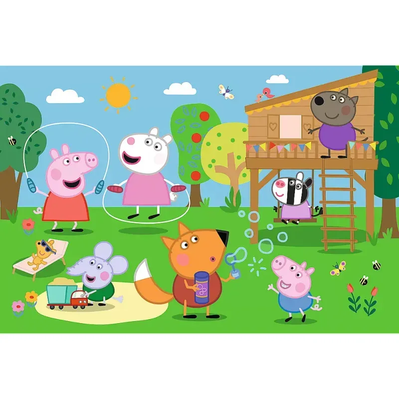 Jucarii, Copii si Bebe - Jucarii si jocuri - Jocuri si puzzle - Puzzle - Puzzle trefl 24 maxi peppa pig distractia din iarba - Infinity.ro
