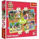 Jucarii, Copii si Bebe - Jucarii si jocuri - Jocuri si puzzle - Puzzle - Puzzle trefl 4in1 cocomelon prezentarea familiei - Infinity.ro