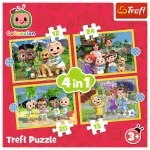 Jucarii, Copii si Bebe - Jucarii si jocuri - Jocuri si puzzle - Puzzle - Puzzle trefl 4in1 cocomelon prezentarea familiei - Infinity.ro