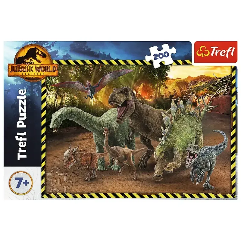 Jucarii, Copii si Bebe - Jucarii si jocuri - Jocuri si puzzle - Puzzle - Puzzle trefl 200 jurassic world in parcul jurassic - Infinity.ro