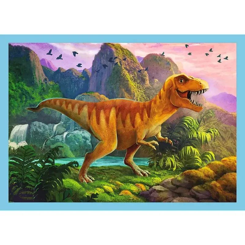 Jucarii, Copii si Bebe - Jucarii si jocuri - Jocuri si puzzle - Puzzle - Puzzle trefl 4in1 lumea dinozaurilor - Infinity.ro
