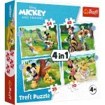 Jucarii, Copii si Bebe - Jucarii si jocuri - Jocuri si puzzle - Puzzle - Puzzle trefl 4in1 mickey mouse ziua deosebita - Infinity.ro