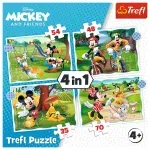 Jucarii, Copii si Bebe - Jucarii si jocuri - Jocuri si puzzle - Puzzle - Puzzle trefl 4in1 mickey mouse ziua deosebita - Infinity.ro