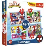 Jucarii, Copii si Bebe - Jucarii si jocuri - Jocuri si puzzle - Puzzle - Puzzle trefl 4in1 spiday echipa spiday - Infinity.ro
