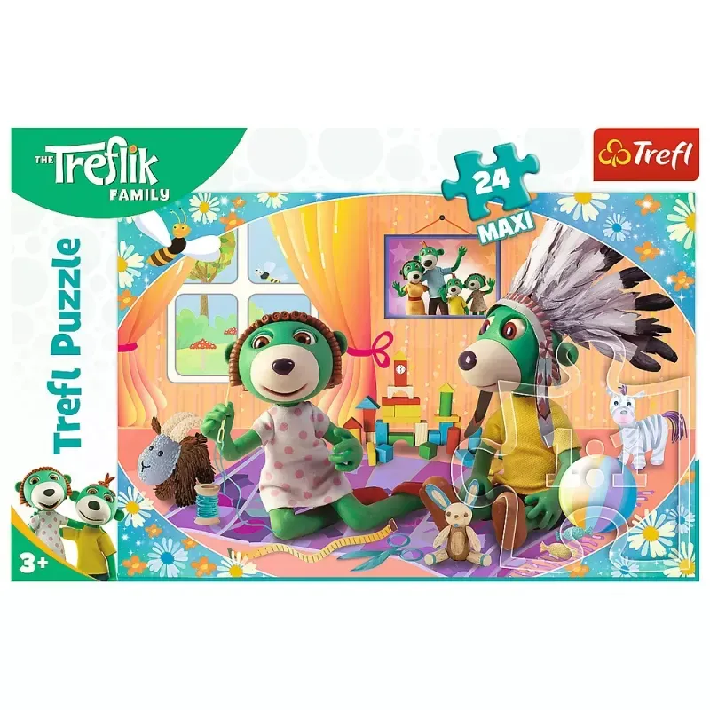 Jucarii, Copii si Bebe - Jucarii si jocuri - Jocuri si puzzle - Puzzle - Puzzle trefl 24 maxi treflik familia fericita - Infinity.ro