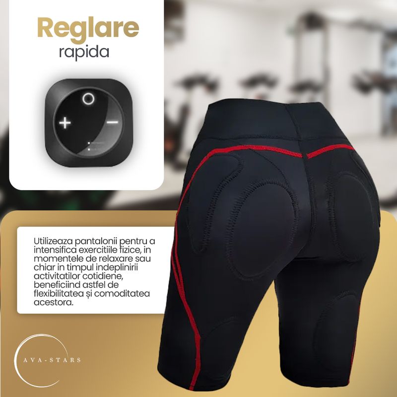 Ingrijire personala si Cosmetice - Aparate & accesorii ingrijire personala - Aparate cosmetice - Aparate intretinere si ingrijire corporala - Echipament EMS pentru Slabit, Tonifiere Fesieri si Picioare, Ava-Stars ®, Pantaloni EMS pentru exercitii fitness, L - Infinity.ro