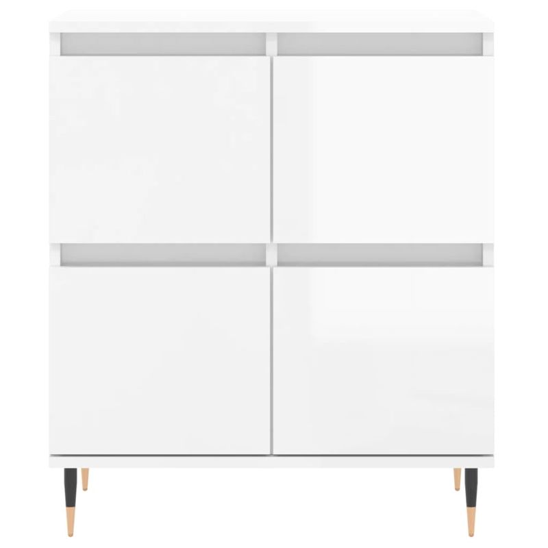 Casa si Gradina - Mobilier - Comode si corpuri - Comode - Servante, 2 piese, alb extralucios, lemn prelucrat - Infinity.ro