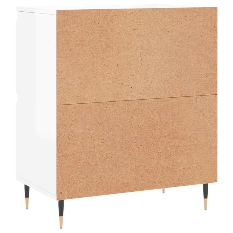 Casa si Gradina - Mobilier - Comode si corpuri - Comode - Servante, 2 piese, alb extralucios, lemn prelucrat - Infinity.ro