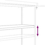 Casa si Gradina - Constructii - Depozitare, transport si protectie - Rafturi, fisete si vestiare - Fiset, alb, 90x40x140 cm, otel - Infinity.ro