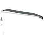 Casa si Gradina - Gradina si terasa - Umbrele si pavilioane - Umbrele - Copertina retractabila automata, antracit, 4,5x3 m - Infinity.ro