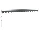 Casa si Gradina - Gradina si terasa - Umbrele si pavilioane - Umbrele - Copertina retractabila automata, antracit, 4,5x3 m - Infinity.ro