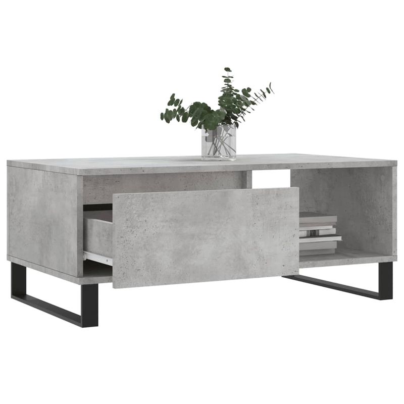 Casa si Gradina - Mobilier - Mese si birouri - Masute de cafea - Masuta de cafea, gri beton, 90x50x36,5 cm, lemn compozit - Infinity.ro