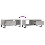 Casa si Gradina - Mobilier - Mese si birouri - Masute de cafea - Masuta de cafea, gri beton, 90x50x36,5 cm, lemn compozit - Infinity.ro