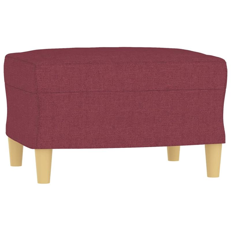 Casa si Gradina - Mobilier - Seturi de mobilier - Seturi living - Set canapea cu perne, 3 piese, rosu vin, material textil - Infinity.ro