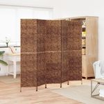 Casa si Gradina - Decoratiuni - Pereti despartitori si paravane - Paravan de camera cu 5 panouri maro, 205x180 cm, zambila de apa - Infinity.ro