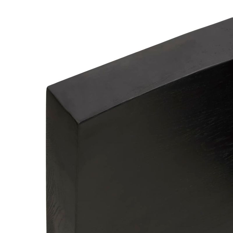 Casa si Gradina - Mobilier - Feronerie si accesorii mobila - Blat de masa maro 120x60x(2-6) cm, lemn masiv stejar tratat, maro închis - Infinity.ro
