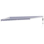 Casa si Gradina - Gradina si terasa - Umbrele si pavilioane - Pavilioane - Copertina retractabila automata, 5x3 m, albastru și alb - Infinity.ro