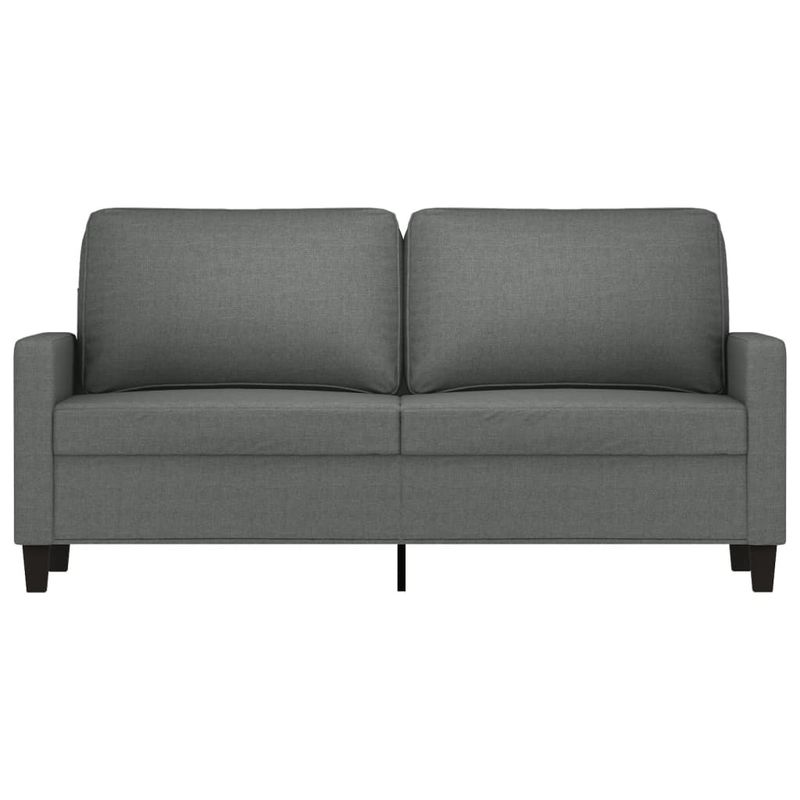 Casa si Gradina - Mobilier - Canapele si coltare - Canapele - Canapea cu 2 locuri, gri inchis, 140 cm, material textil - Infinity.ro