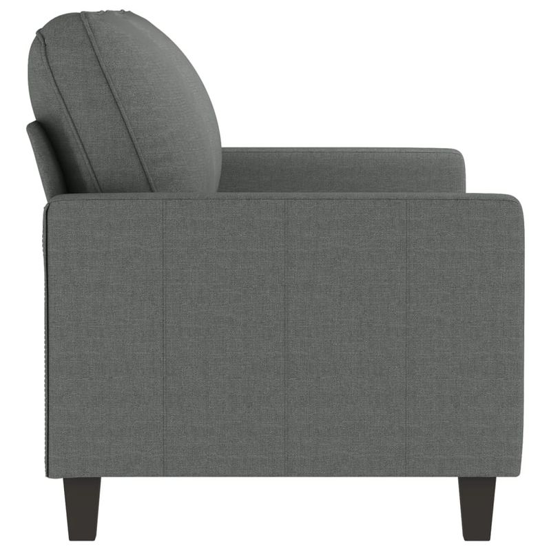 Casa si Gradina - Mobilier - Canapele si coltare - Canapele - Canapea cu 2 locuri, gri inchis, 140 cm, material textil - Infinity.ro