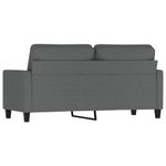 Casa si Gradina - Mobilier - Canapele si coltare - Canapele - Canapea cu 2 locuri, gri inchis, 140 cm, material textil - Infinity.ro