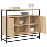 Casa si Gradina - Mobilier - Comode si corpuri - Comode - Servanta, stejar sonoma, 100x35x80 cm, lemn prelucrat - Infinity.ro