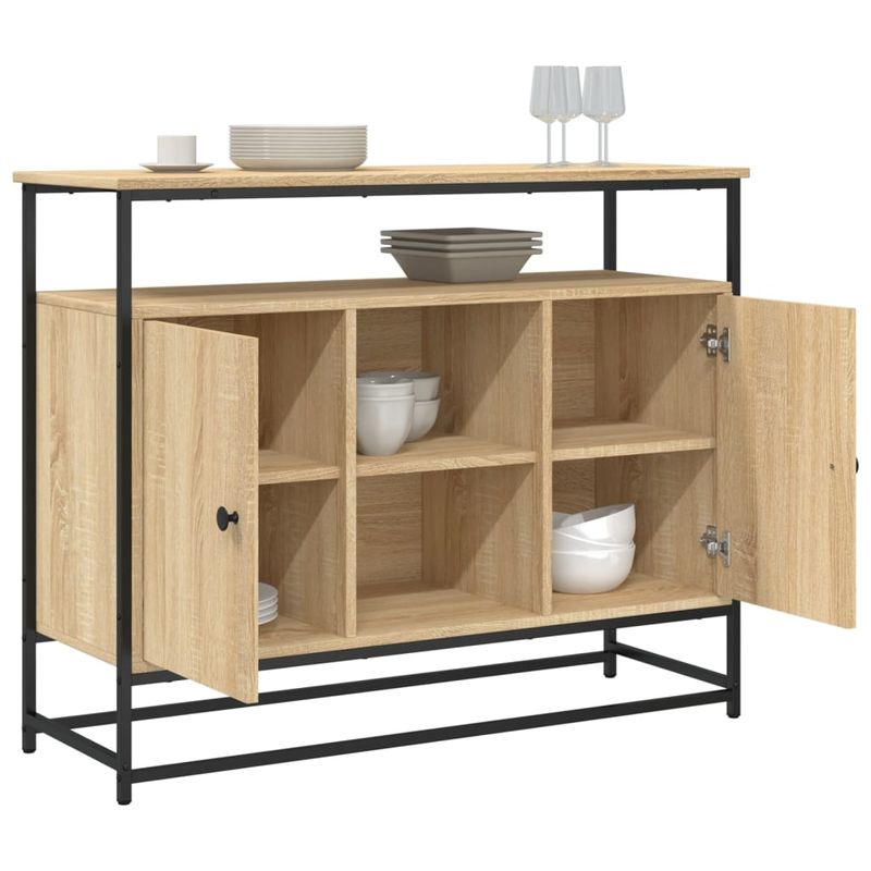 Casa si Gradina - Mobilier - Comode si corpuri - Comode - Servanta, stejar sonoma, 100x35x80 cm, lemn prelucrat - Infinity.ro