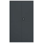 Casa si Gradina - Constructii - Depozitare, transport si protectie - Rafturi, fisete si vestiare - Fiset, antracit, 105x40x180 cm, otel - Infinity.ro