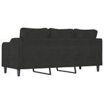 Casa si Gradina - Mobilier - Canapele si coltare - Canapele - Canapea cu 3 locuri, negru, 180 cm, material textil - Infinity.ro