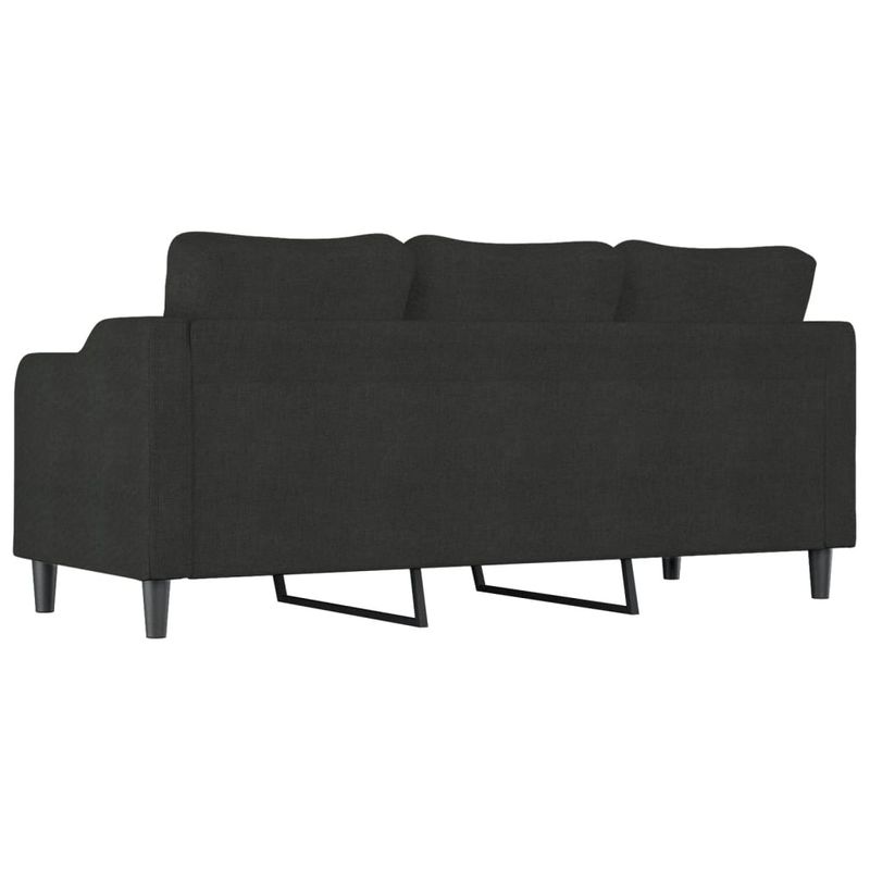Casa si Gradina - Mobilier - Canapele si coltare - Canapele - Canapea cu 3 locuri, negru, 180 cm, material textil - Infinity.ro
