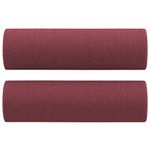 Casa si Gradina - Mobilier - Canapele si coltare - Canapele - Canapea cu 3 locuri cu pernute, rosu vin, 180 cm, textil - Infinity.ro