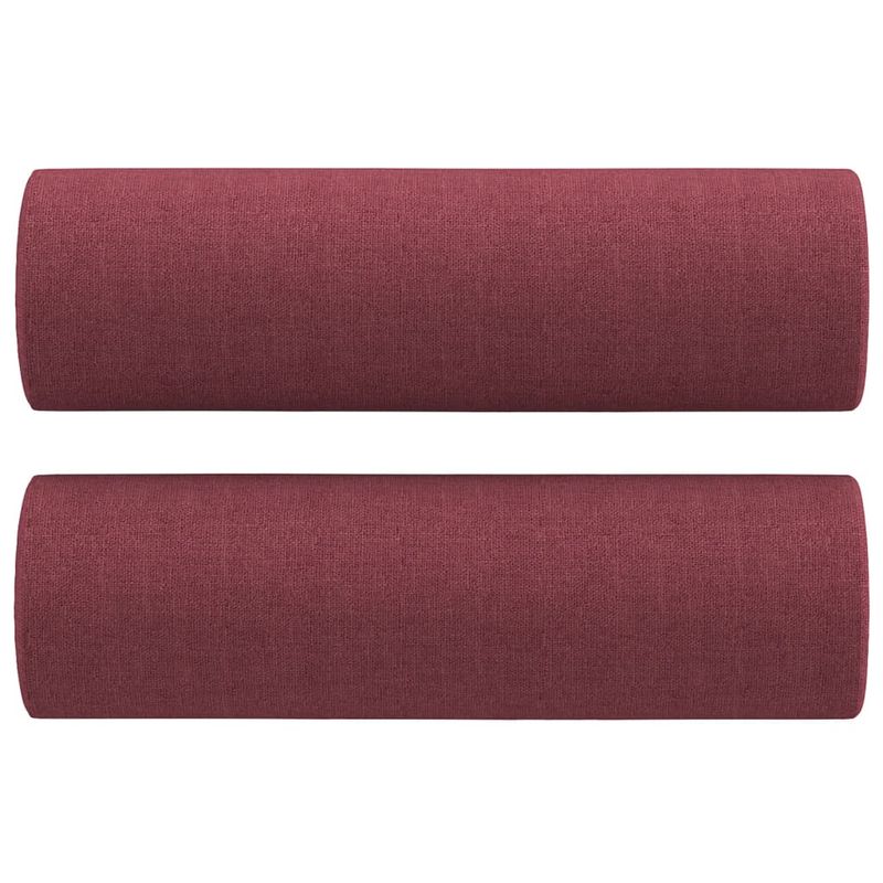 Casa si Gradina - Mobilier - Canapele si coltare - Canapele - Canapea cu 3 locuri cu pernute, rosu vin, 180 cm, textil - Infinity.ro