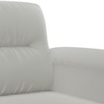 Casa si Gradina - Mobilier - Seturi de mobilier - Seturi living - Set de canapele cu perne, 3 piese, gri deschis, microfibra - Infinity.ro