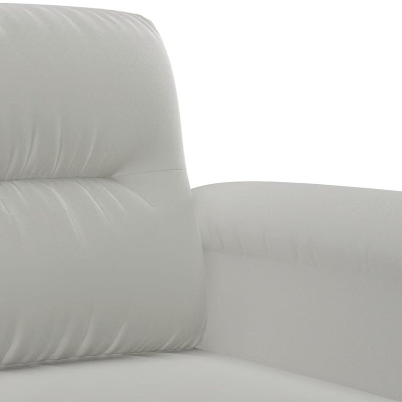 Casa si Gradina - Mobilier - Seturi de mobilier - Seturi living - Set de canapele cu perne, 3 piese, gri deschis, microfibra - Infinity.ro