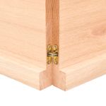 Casa si Gradina - Mobilier - Mobilier baie - Blaturi baie - Blat de baie, 120x60x(2-4) cm, lemn masiv netratat - Infinity.ro