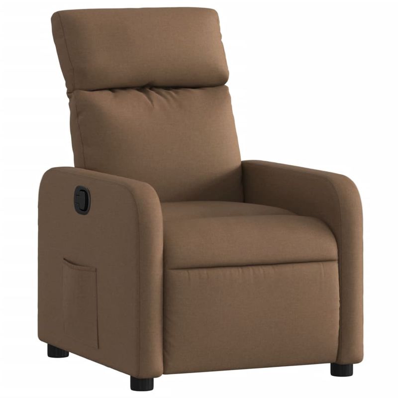 Casa si Gradina - Mobilier - Scaune si fotolii - Fotolii - Fotoliu rabatabil, maro, material textil - Infinity.ro