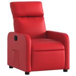 Casa si Gradina - Mobilier - Scaune si fotolii - Fotolii - Fotoliu rabatabil, rosu, piele ecologica - Infinity.ro
