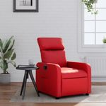 Casa si Gradina - Mobilier - Scaune si fotolii - Fotolii - Fotoliu rabatabil, rosu, piele ecologica - Infinity.ro