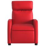 Casa si Gradina - Mobilier - Scaune si fotolii - Fotolii - Fotoliu rabatabil, rosu, piele ecologica - Infinity.ro
