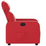 Casa si Gradina - Mobilier - Scaune si fotolii - Fotolii - Fotoliu rabatabil, rosu, piele ecologica - Infinity.ro
